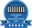 Logo Recognizing Peterson & Associates, P. C.'s affiliation with Lawyers of Distinction